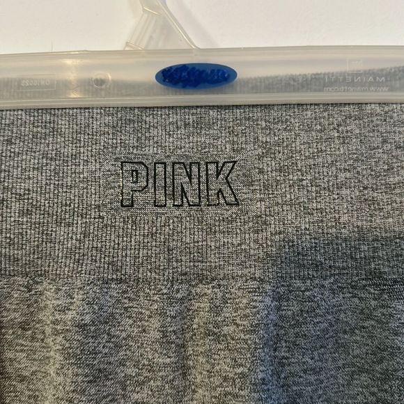 PINK VS Victoria's Secret Workout Leggings mesh bottom legging tights grey bumm - Picture 5 of 6
